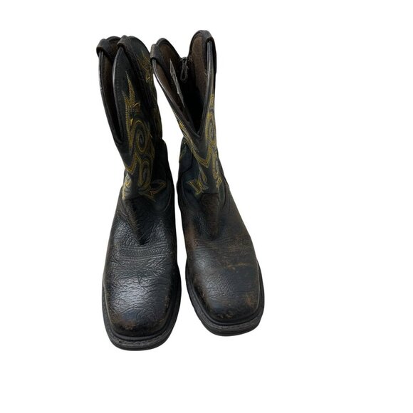 Georgia Boot Men's Carbo-Tec LT Waterproof Pull On Work Boot Steel Toe US10 Wide - Picture 2 of 12